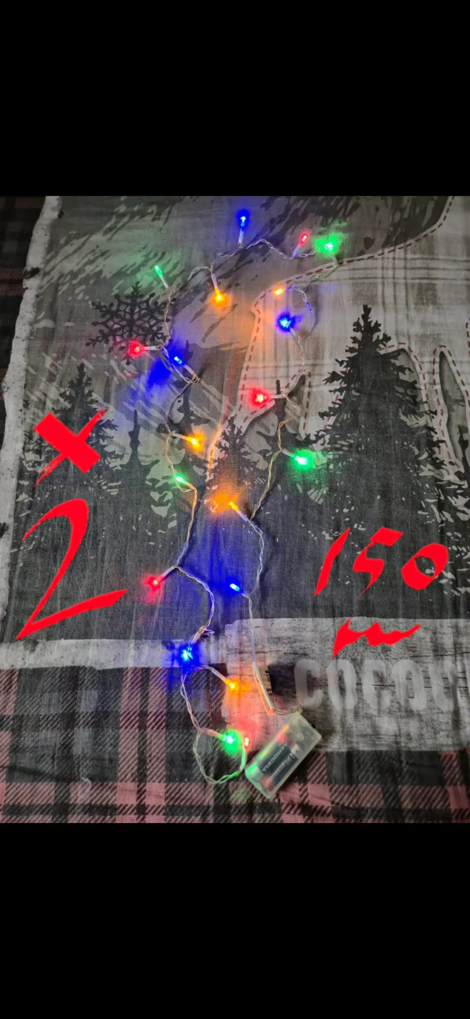 Lot 2 guirlandes lumineuses Noël